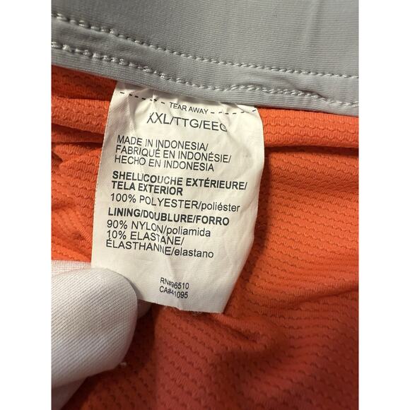 Under Armour Compression Lined Volley Swim Trunks, Gray/Orange,Sz: XXL, 87-15 - Picture 9 of 16